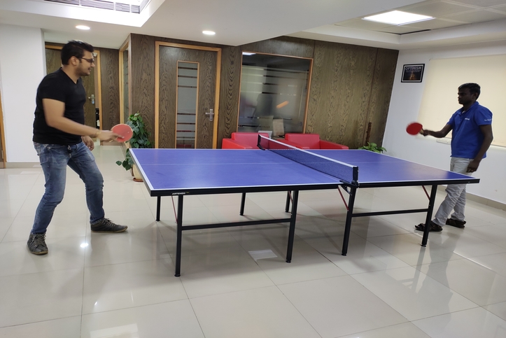 People playing Table Tennis